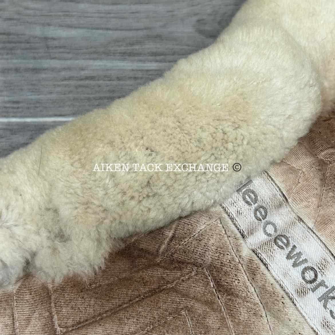 Fleeceworks Sheepskin Perfect Balance Half Pad with Rear Inserts, Size Large