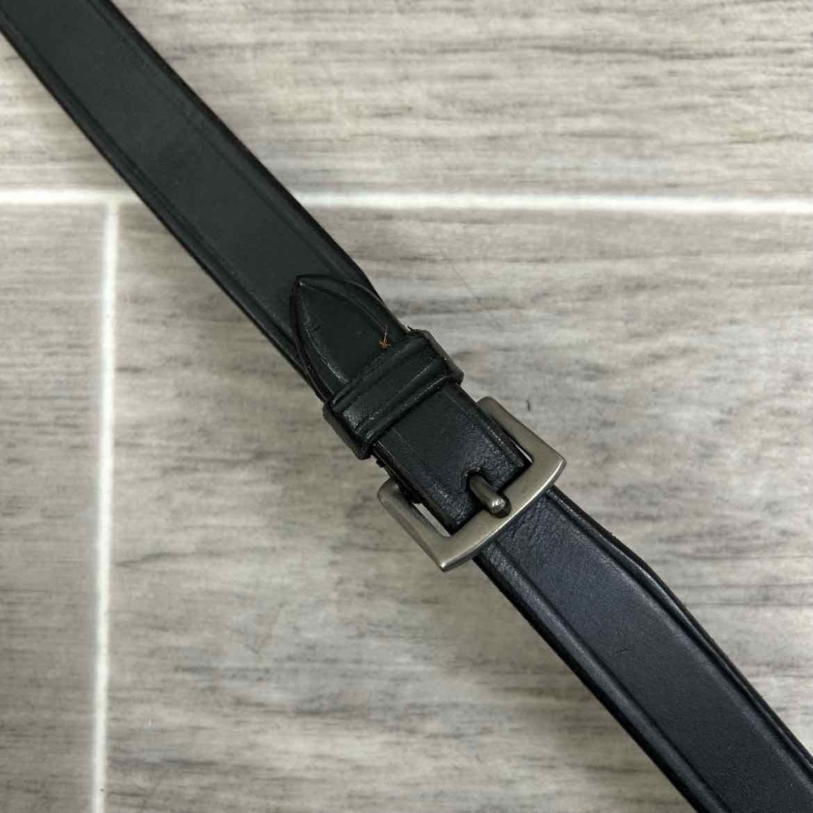Flat Laced Reins, Black, 53"