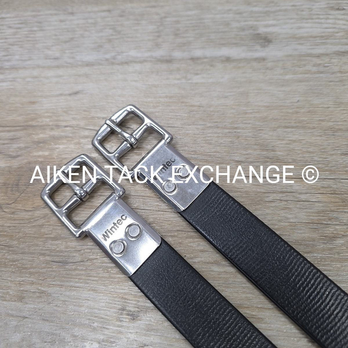 Wintec Slimline Stirrup Leathers, Black, 48"