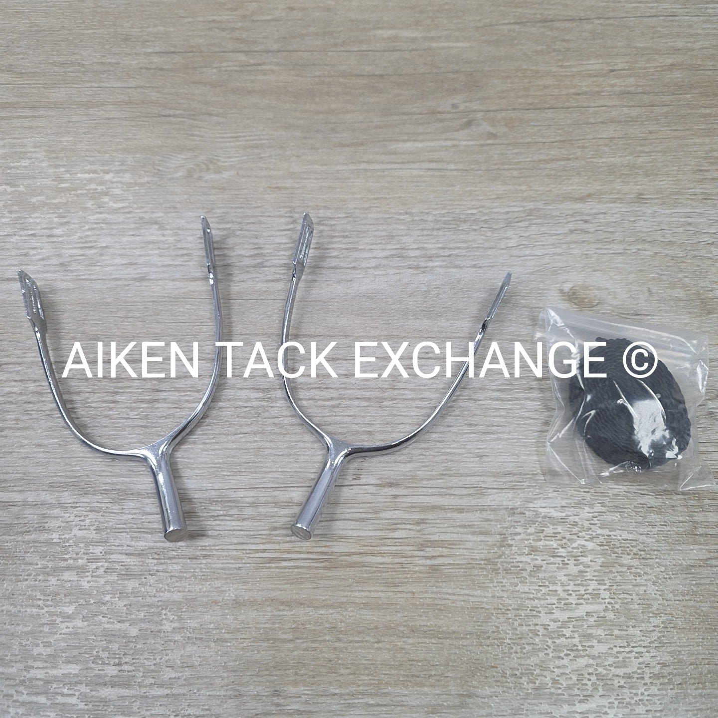Herm Sprenger Plated Spurs with Braided Nylon Spur Straps, 40mm