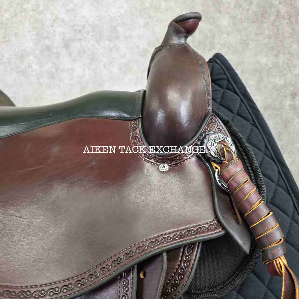 2020 Crest Ridge Saddlery Crusade Lite Western Saddle, 17" Seat, Wide Tree - Full QH Bars