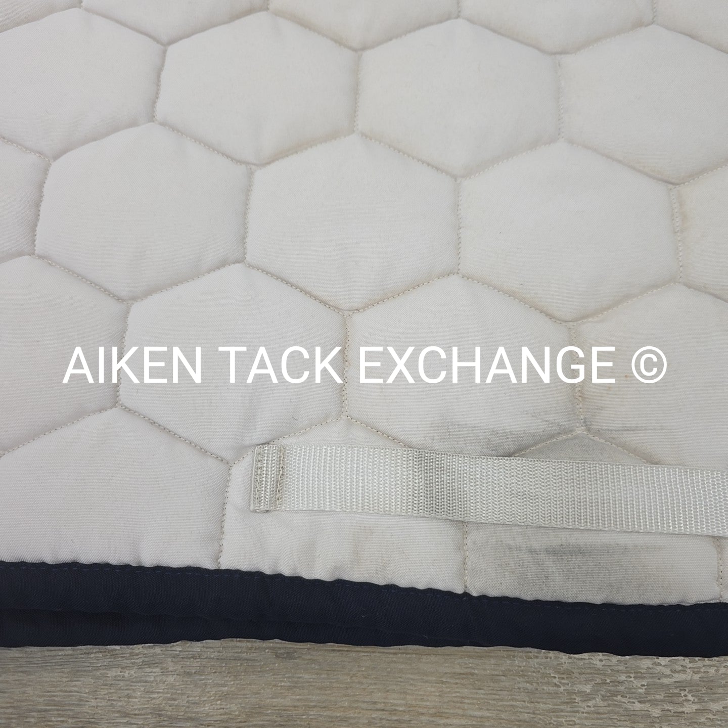 Arion Dressage Saddle Pad, White (has stains)