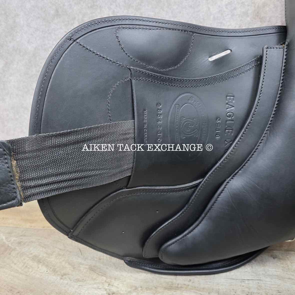 **On Trial** 2010 Schleese Eagle XC Monoflap Jump Saddle, 18" Seat, Adjustable AdapTree, Wool Flocked Panels