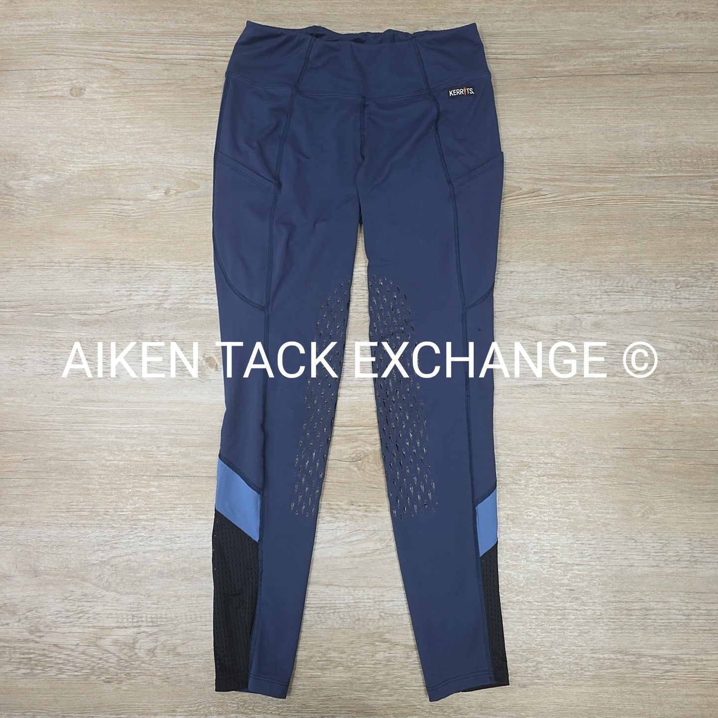 Kerrits Silicone Grip Knee Patch Tights, Size Small