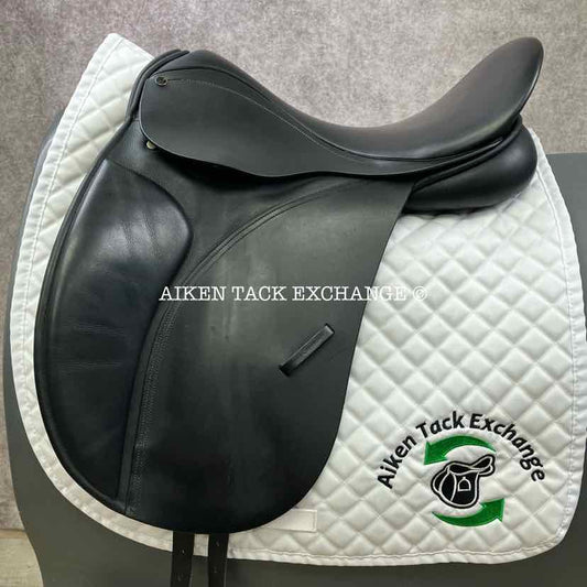 2007 County Competitor Dressage Saddle, 18" Seat, Short/Forward Flap, MW/W Tree, Wool Flocked Panels