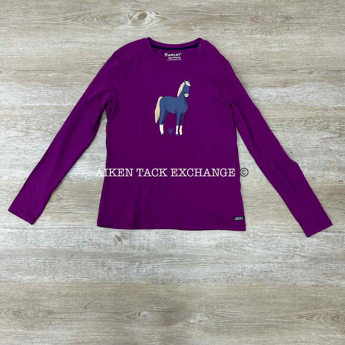 Ariat Chenille Long Sleeve Shirt, Youth XXL, Brand New