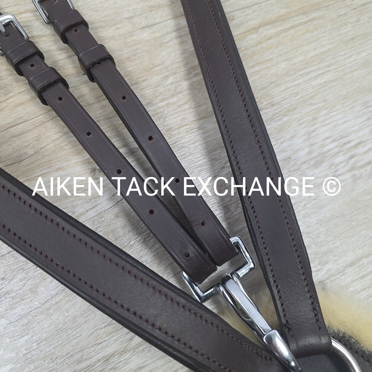 Shires Avignon 5 Point Breastplate with Running Attachment, Brown, Size Full