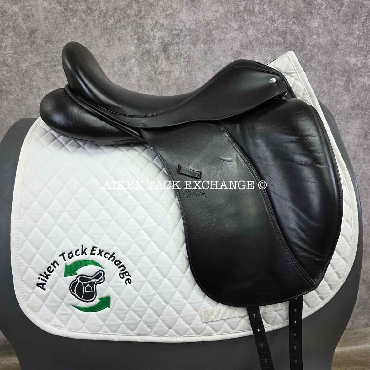 2018 Custom Saddlery Signature Steffen's Advantage Monoflap Dressage Saddle, 19" Seat, Adjustable Tree, Wool Flocked Panels