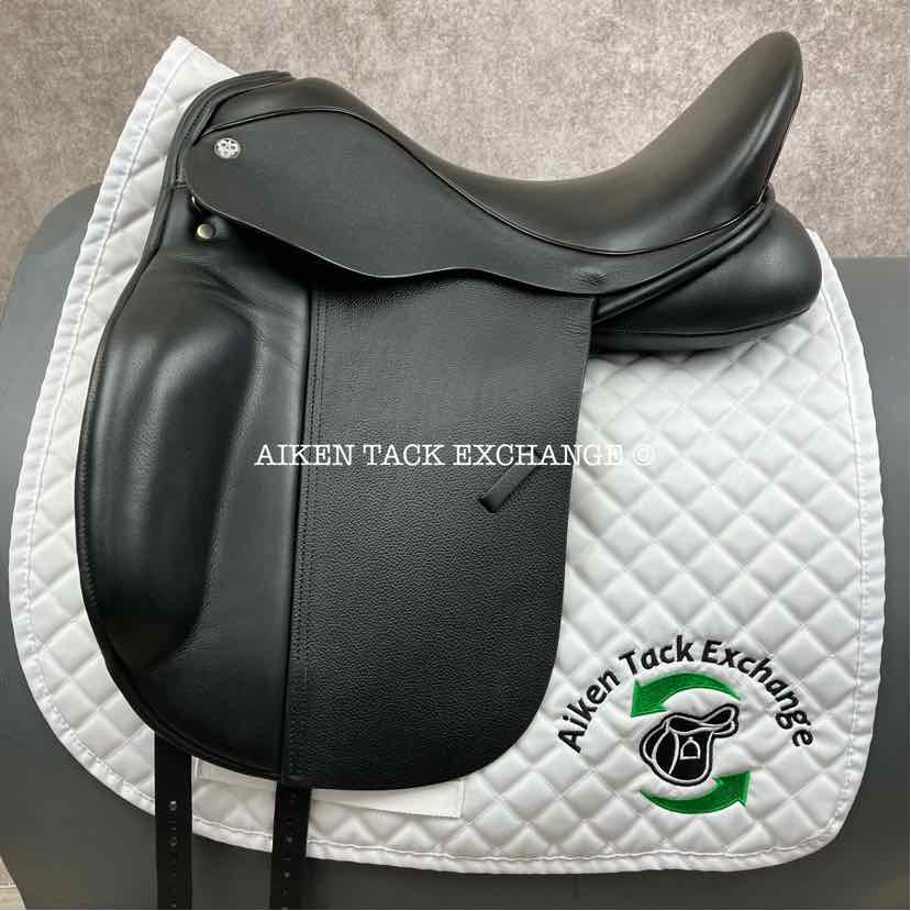 2022 Trilogy Verago Elite Dressage Saddle, 18" Seat, Medium Tree, Wool Flocked Panels