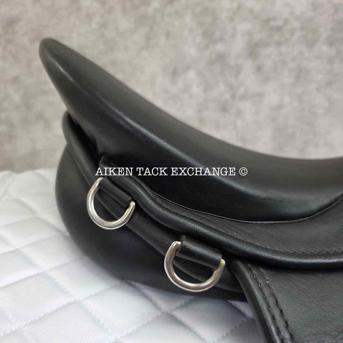 Courbette Luxor Dressage Saddle, 17" Seat, Medium Wide Tree, Wool Flocked Panels