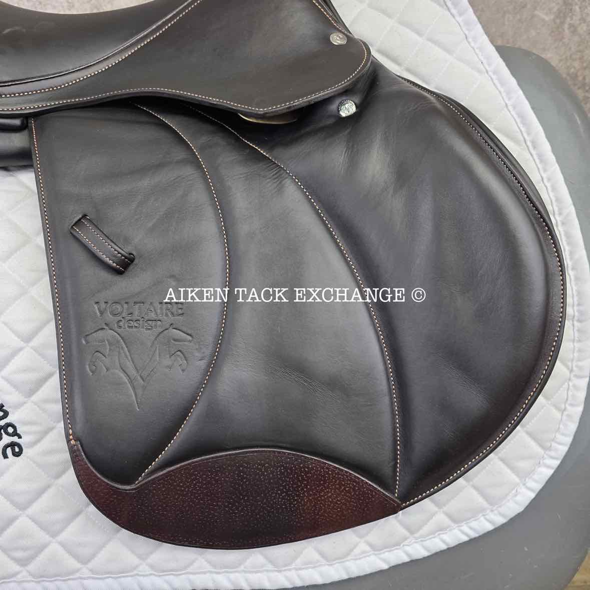 2019 Voltaire Stuttgart Jump Saddle, 17.5" Seat, 2A Flap, Medium Tree, PRO Panels, Full Buffalo Leather