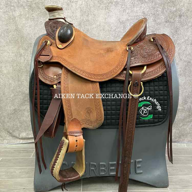 **SOLD** 2024 Circle Y 1134 Williston Wade Ranch Western Saddle, 17" Seat, Regular Tree - Semi QH Bars