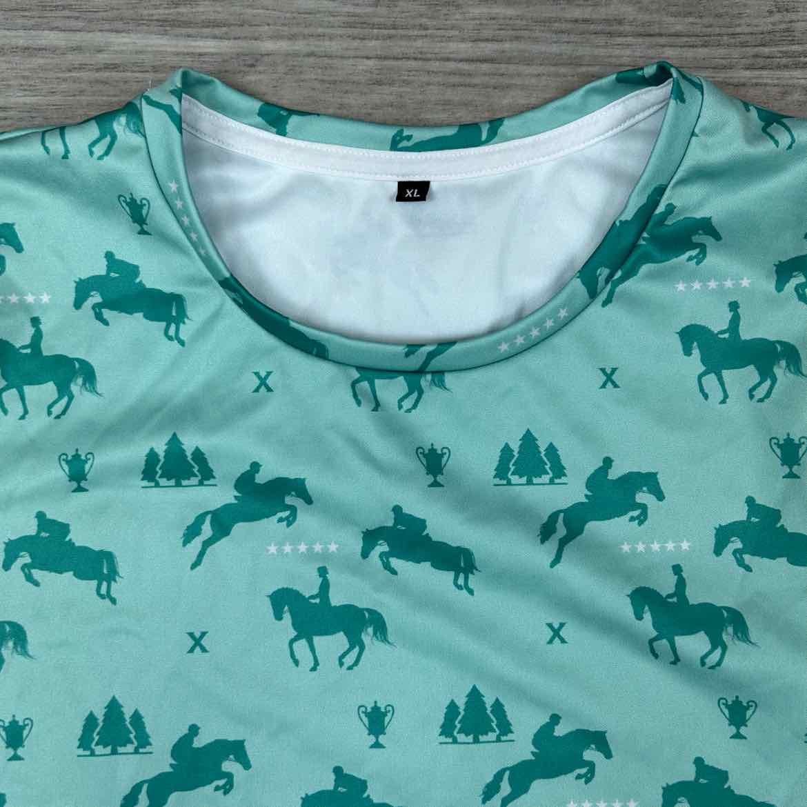 Short Sleeve Polyester Shirt, Women's XL