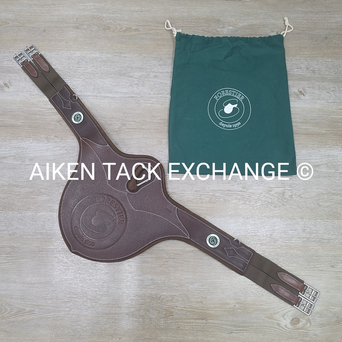Forestier Long Belly Guard Girth, Brown, Size 50"