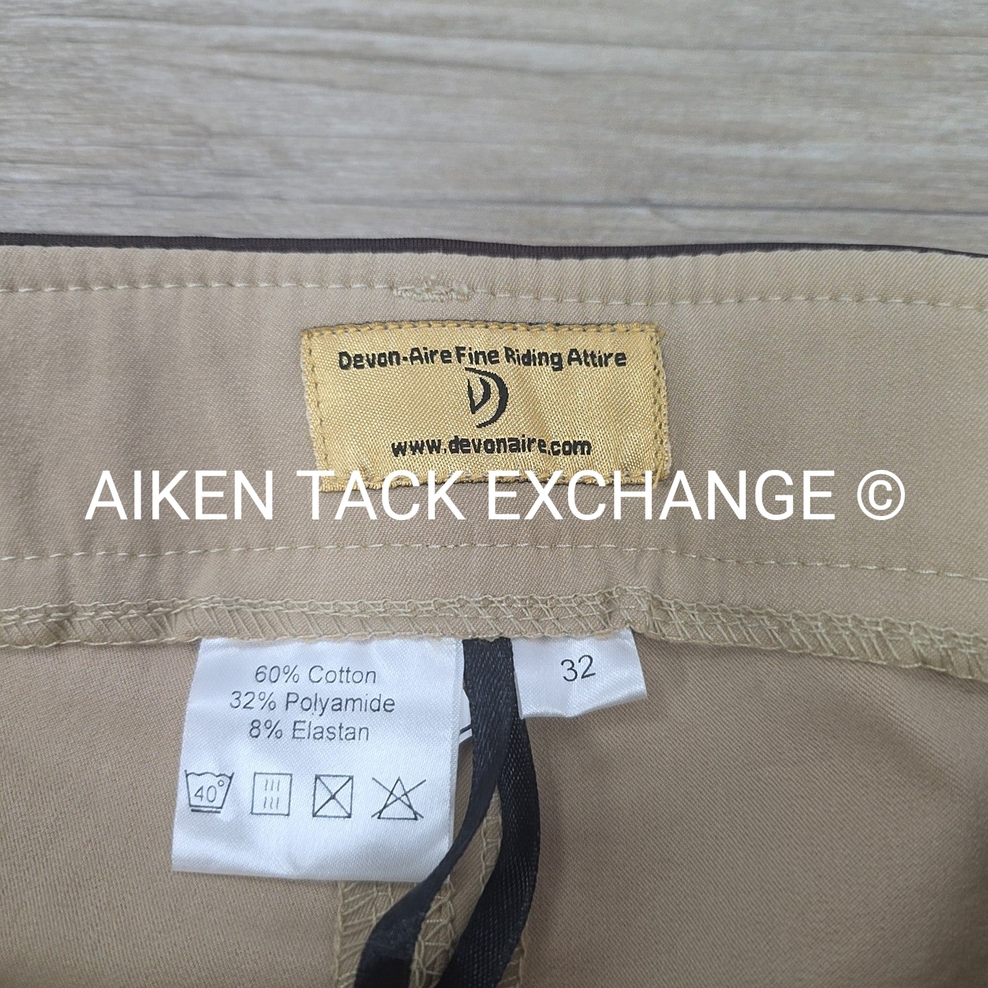 Devon Aire Signature Woven Knee Patch Breeches, Women's 32