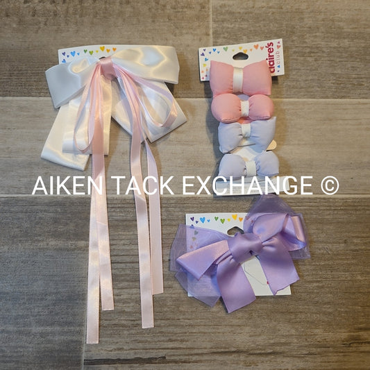 Claire's Hair Bundle - 1 Pack of Hair Ties, 2 Hair Clips