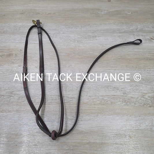 Fancy Stitched Standing Martingale, Brown, Size X-Full