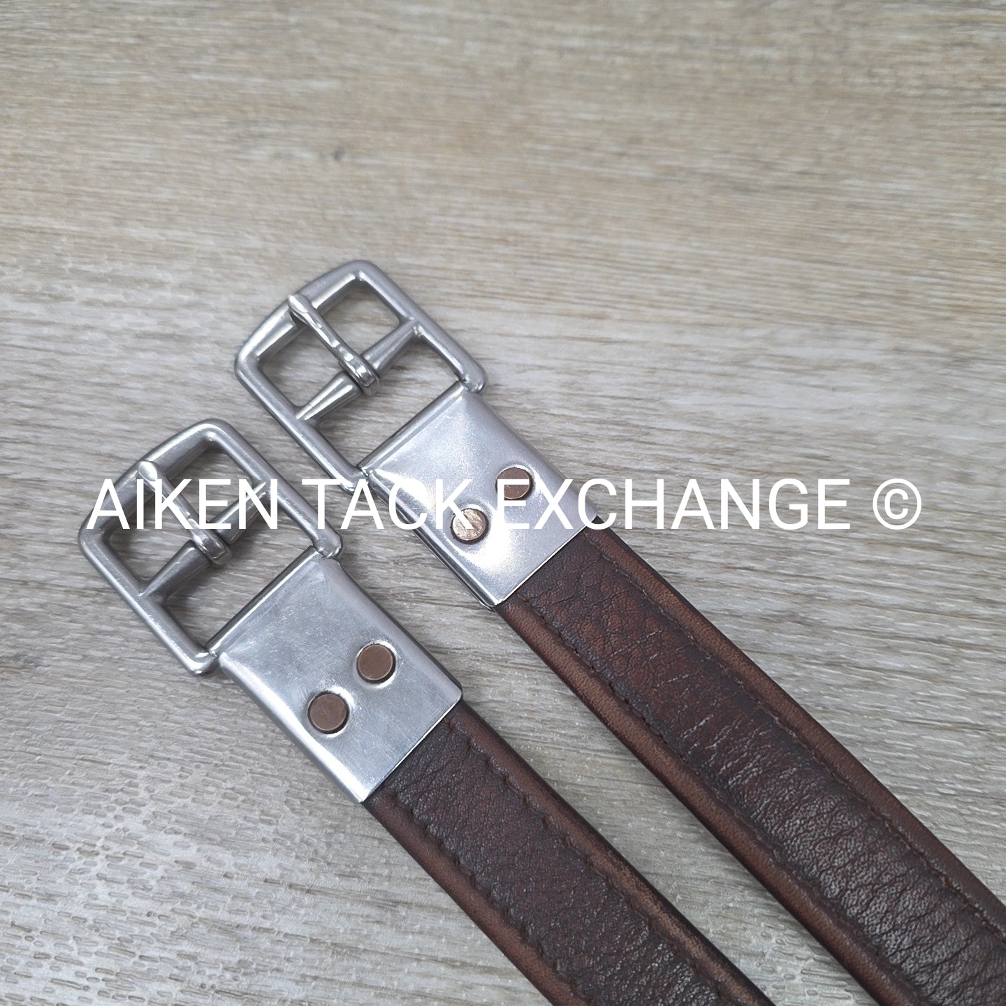 M. Toulouse Lined Stirrup Leathers, Brown, 54"
