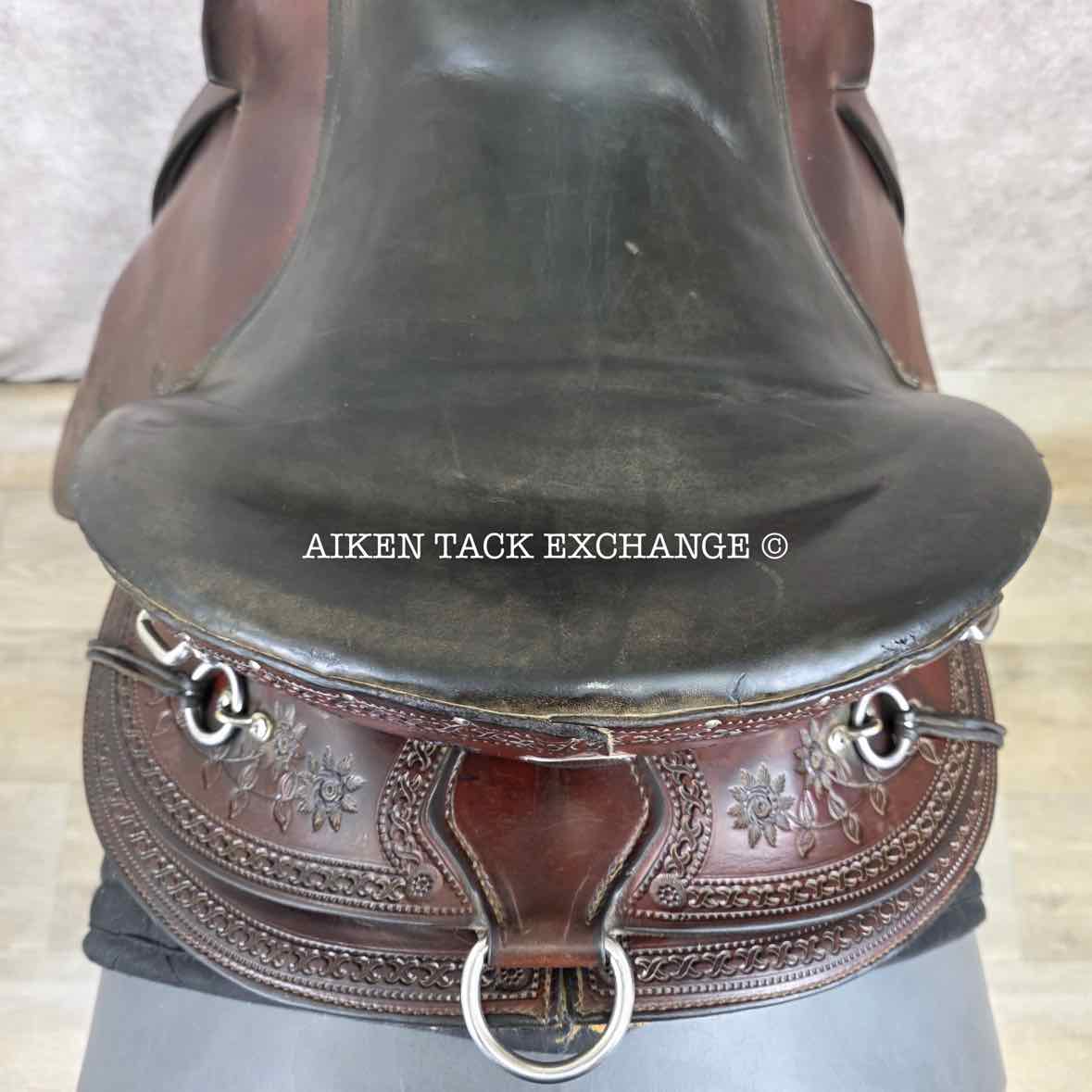 Eli Miller Buena Vista Saddle, 19" Seat, Wide Tree - Full QH Bars