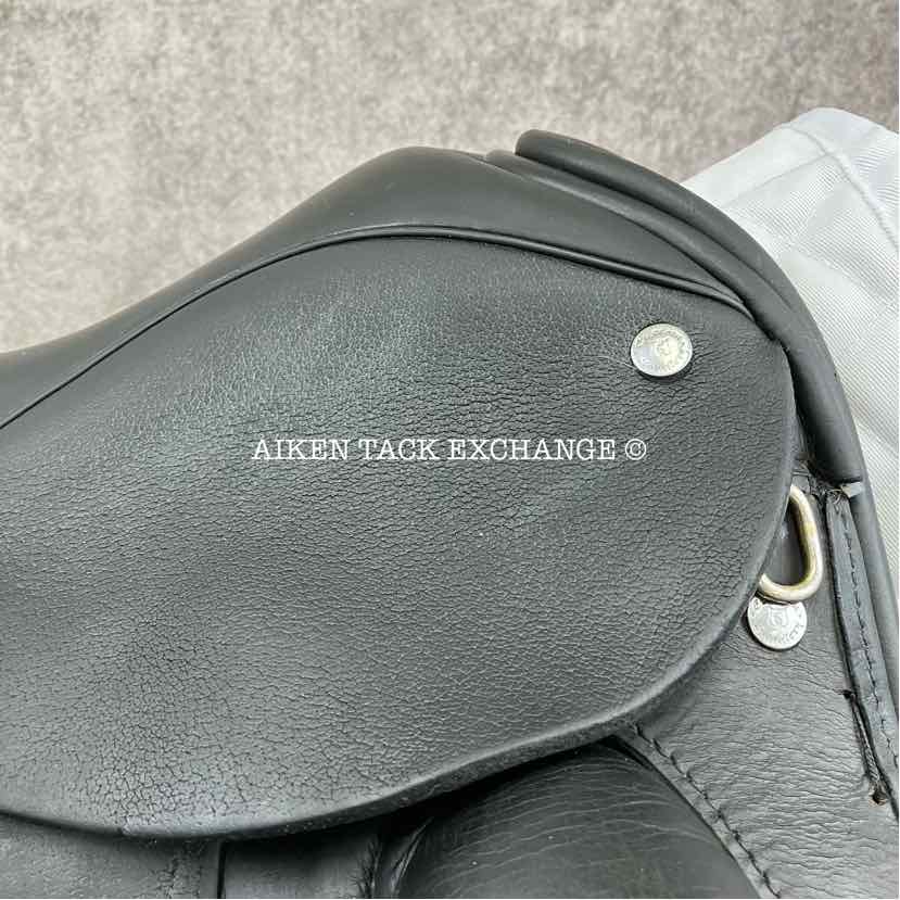 2013 Custom Saddlery Wolfgang Constanze Monoflap Dressage Saddle, 17.5" Seat, Adjustable Tree, Wool Flocked Panels