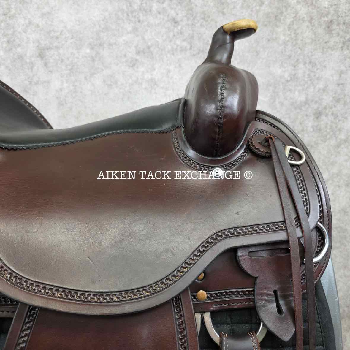 2007 Circle Y 2177 Draft Horse Park & Trail Western Saddle, 16" Seat, Extra Wide Tree, Comes with Matching Tack