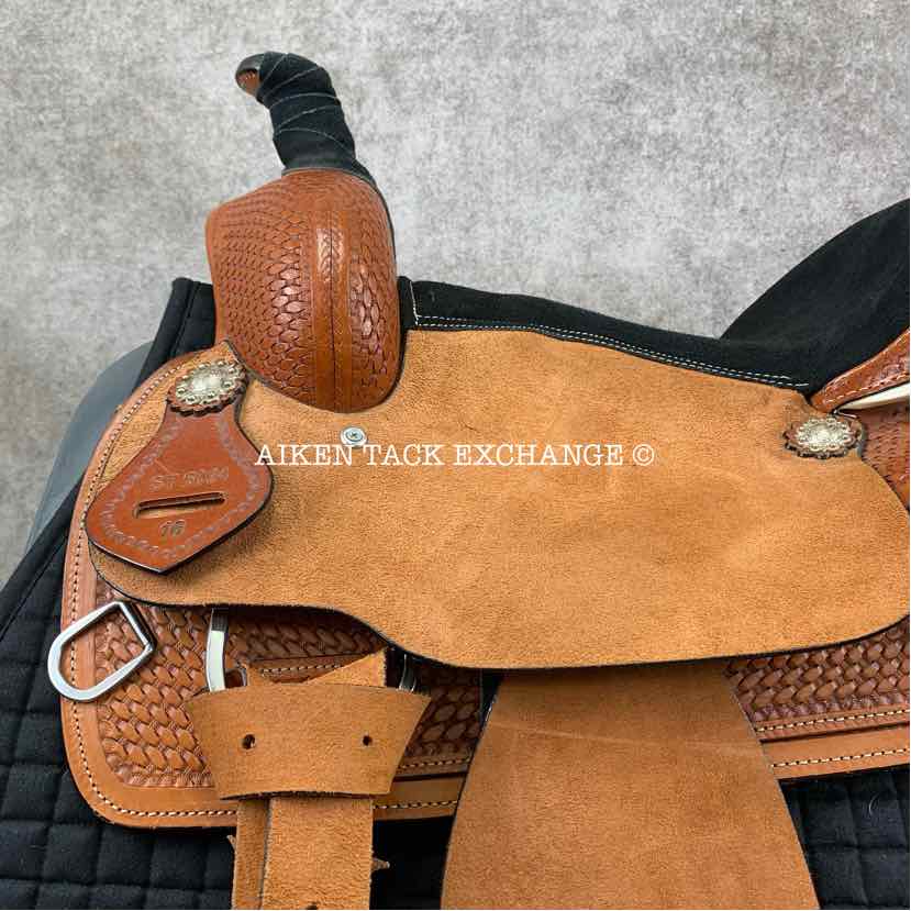 **SOLD** Shiloh Tack Roper Style Western Saddle, 16" Seat, Wide Tree - Full QH Bars