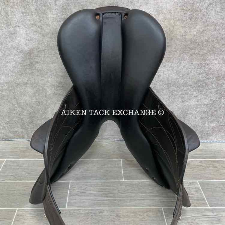**SOLD** 2008 Antares Comfort Monoflap Jump Saddle, 18" Seat, 3AA Flap, Medium Wide Tree, Foam Panels, Buffalo Leather