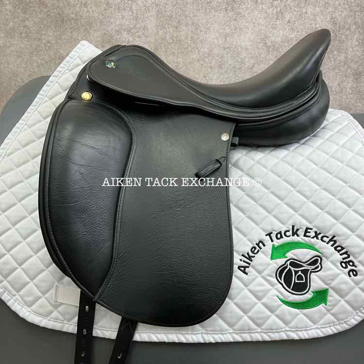 **On Trial** 2022 Prestige Lucky Idol Dressage Saddle, 16" Seat, Short Flap, 33 Tree - Medium, Wool Flocked Panels