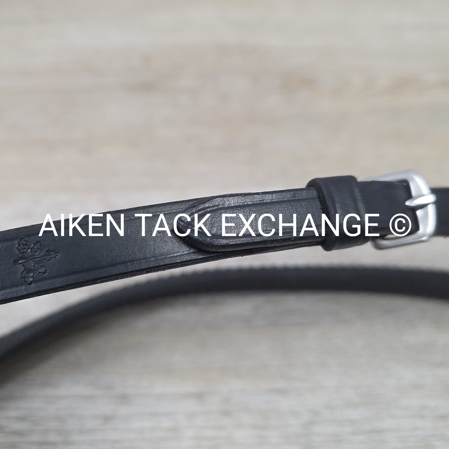 KL Select Black Oak Rubber Reins, Black, 54"