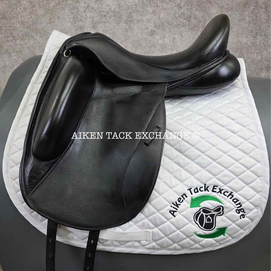 2020 Custom Saddlery Icon Flight Monoflap Dressage Saddle, 17" Seat, Adjustable Tree, Wool Flocked Panels