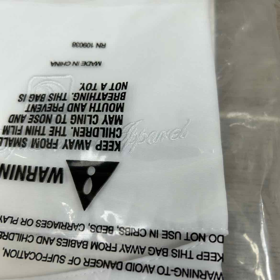 Romfh Bling Pre Tied Bling Stock Tie, White, One Size, Brand New