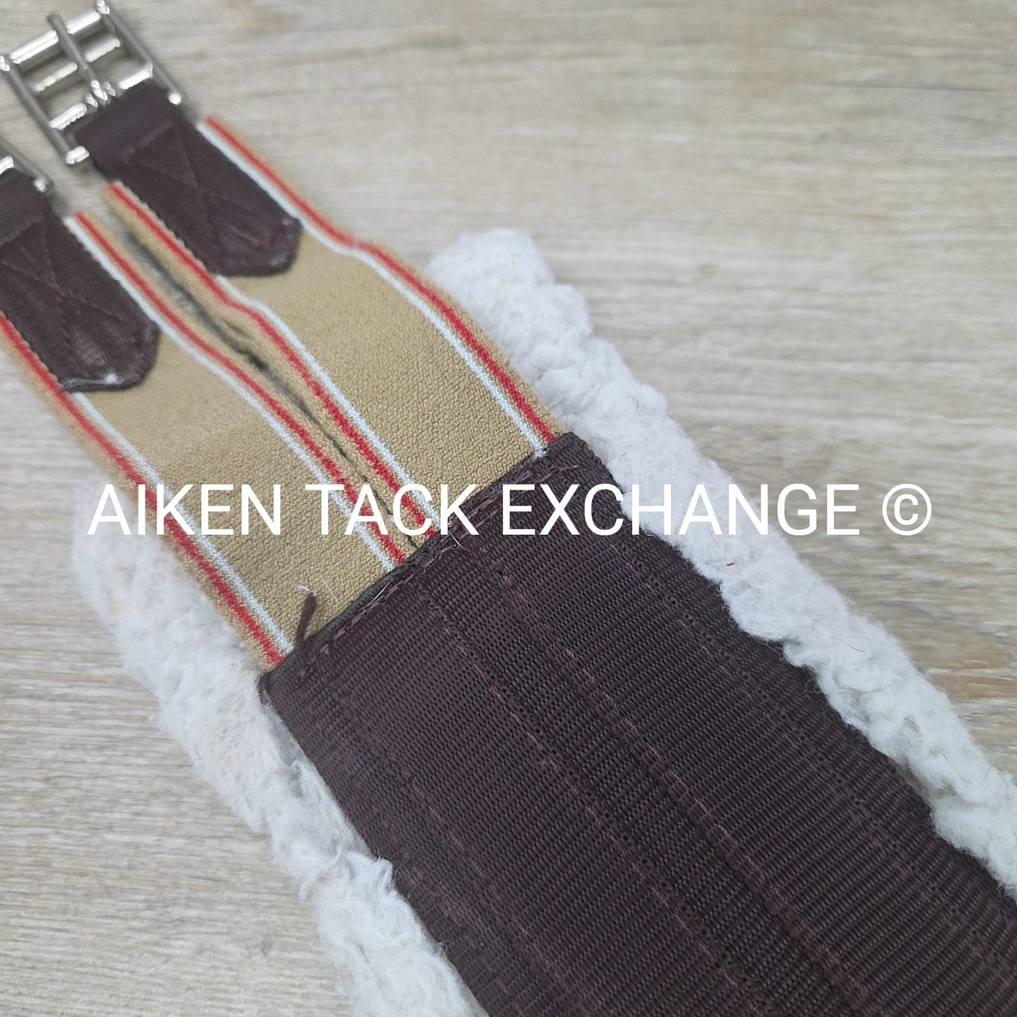 Fleece Girth with Double End Elastic, Brown, 48"