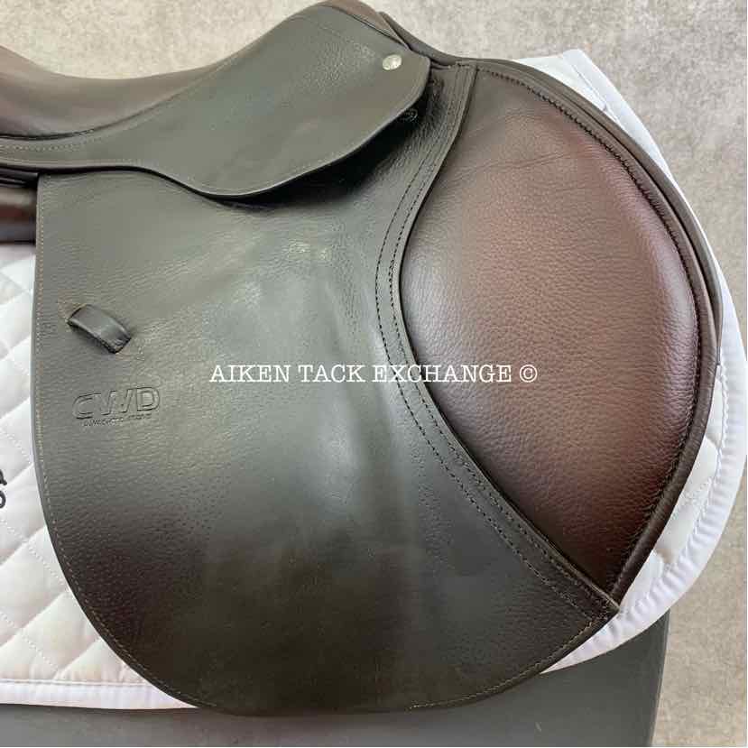 2014 CWD SE06 Close Contact Jump Saddle, 17" Seat, 3C Flap, Medium Tree, Foam Panels