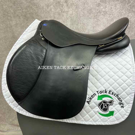 2003 Frank Baines Balance Zenith GPJ Saddle, 18" Seat, Extra Wide Hoop Tree, Wool Flocked Panels