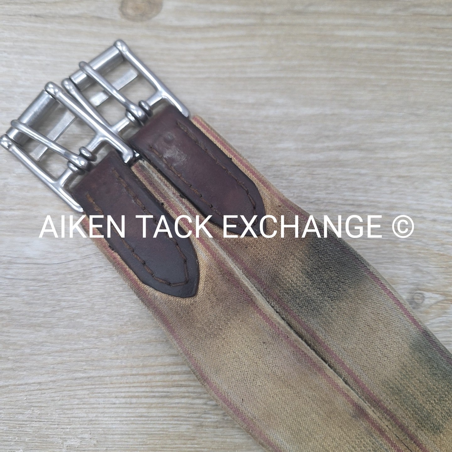 Edgewood Girth with Velcro Fleece & Double End Elastic, Brown, 56"