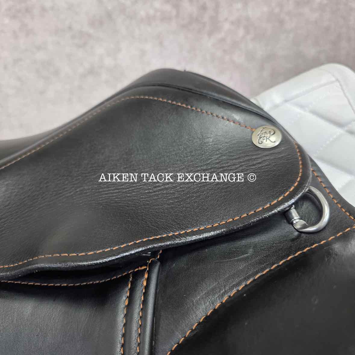 2018 MacRider Challenge Monoflap Dressage Saddle, 17" Seat, Medium Wide Tree, Wool Flocked Panels