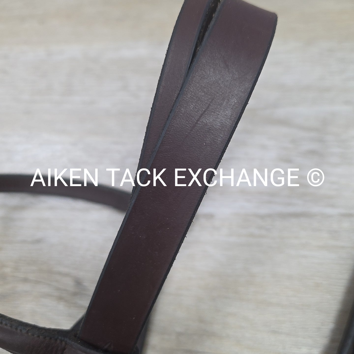 Plain Square Raised Bridle with Matching Laced Reins, Brown, Oversize ...