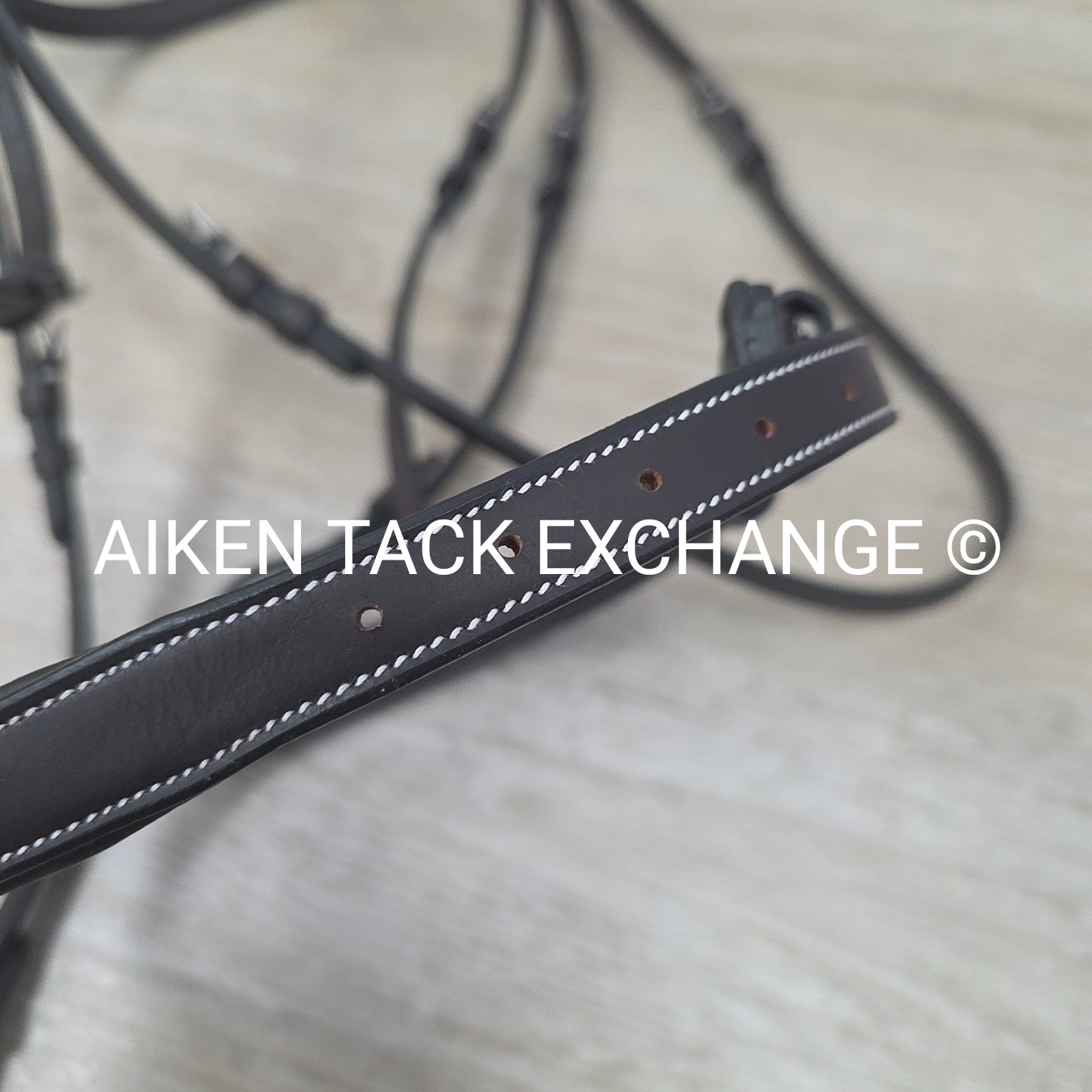 HDR Advantage Mono Crown Padded Bridle with Reins, Havana, Oversize