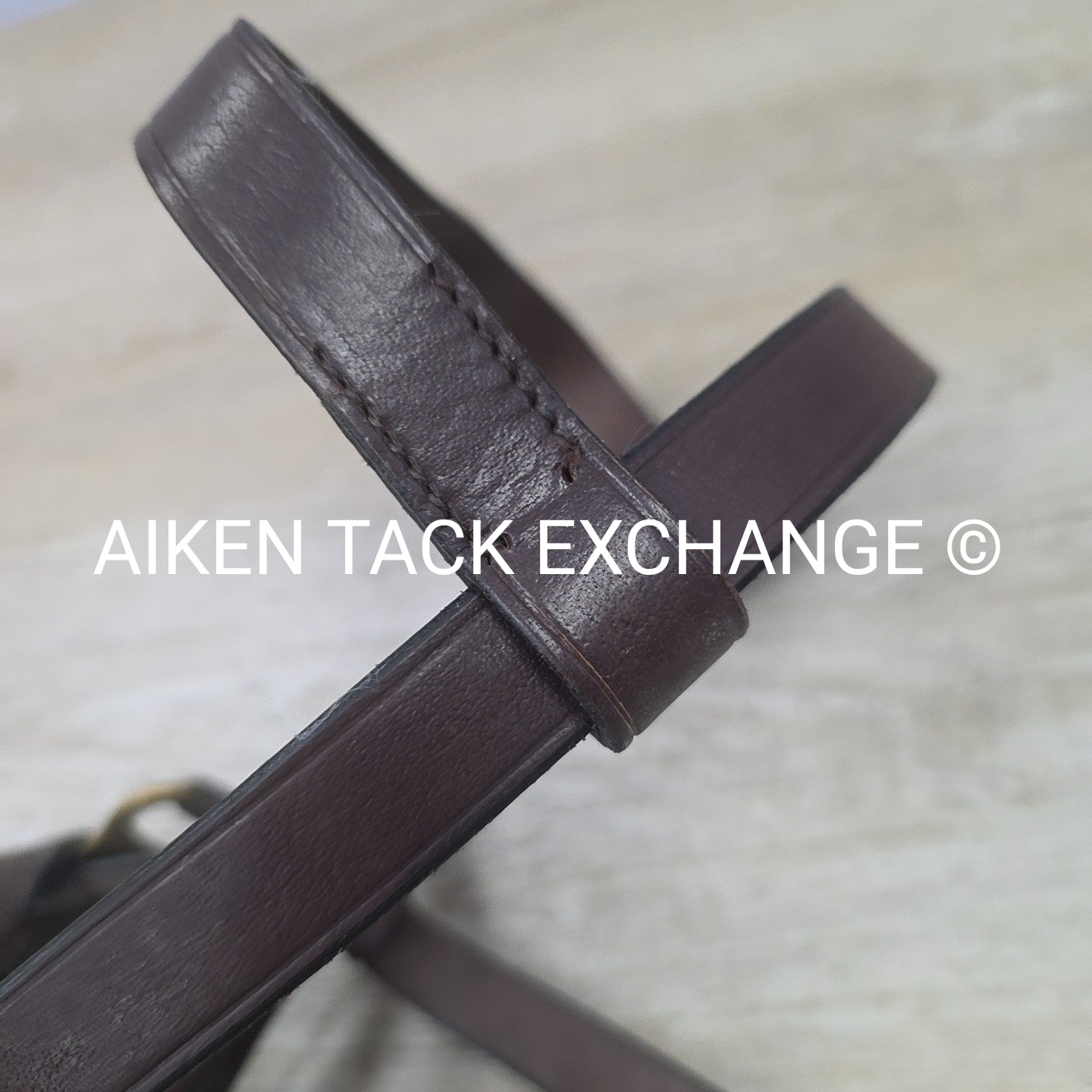 Leather Lunging Cavesson, Brown, Size Full