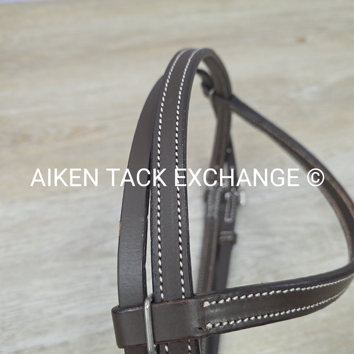 TuffRider Western Headstall with Latigo Bit Ties, Brown, Size Full/Horse