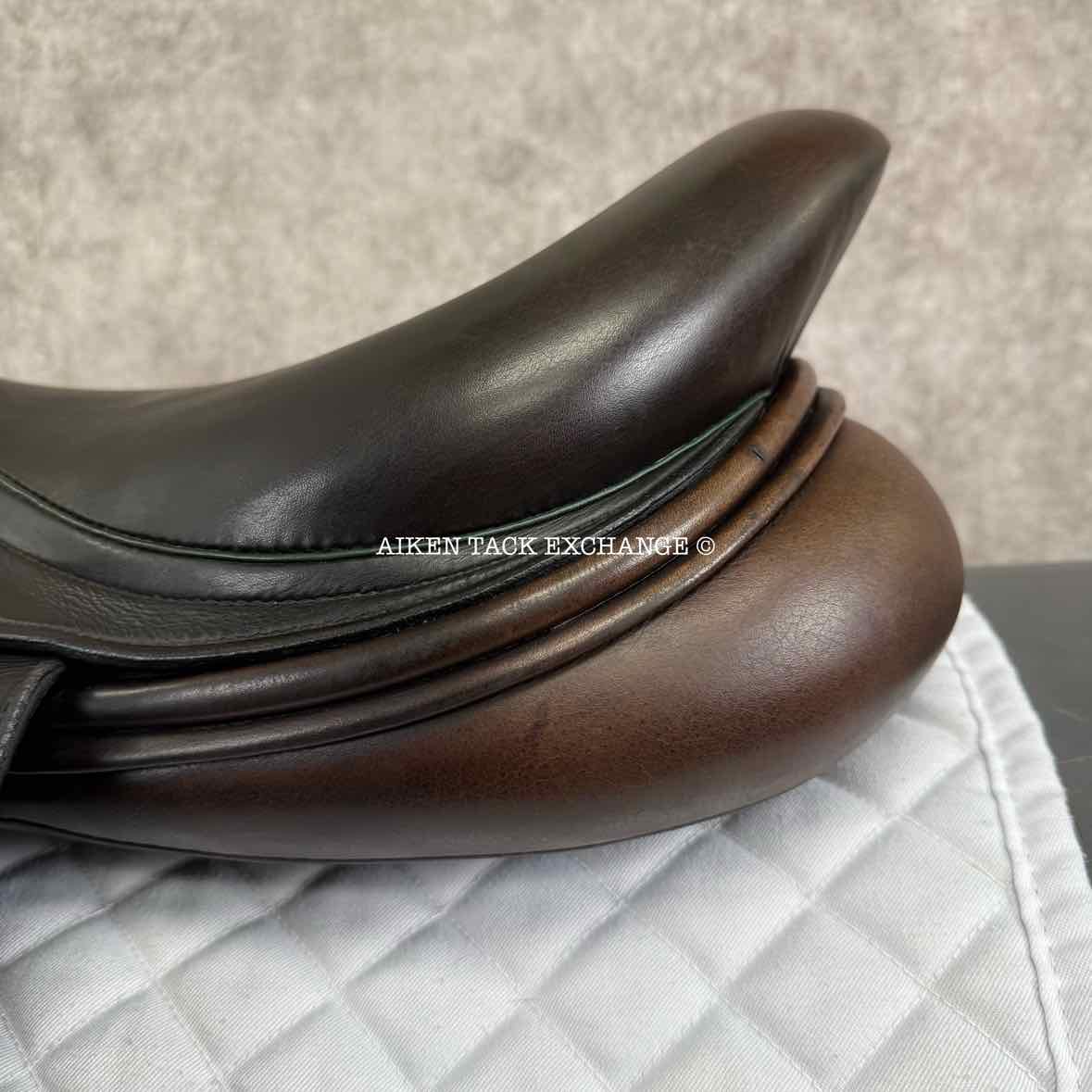 2013 DK Saddlery Liberty Monoflap Jump Saddle, 18" Seat, M/MW Tree, Wool Flocked Panels