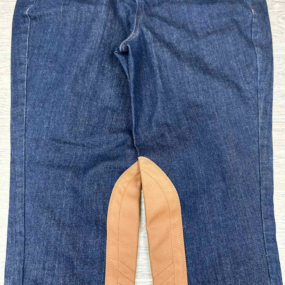 Kerrits Stretch Denim Knee Patch Breeches - Size L