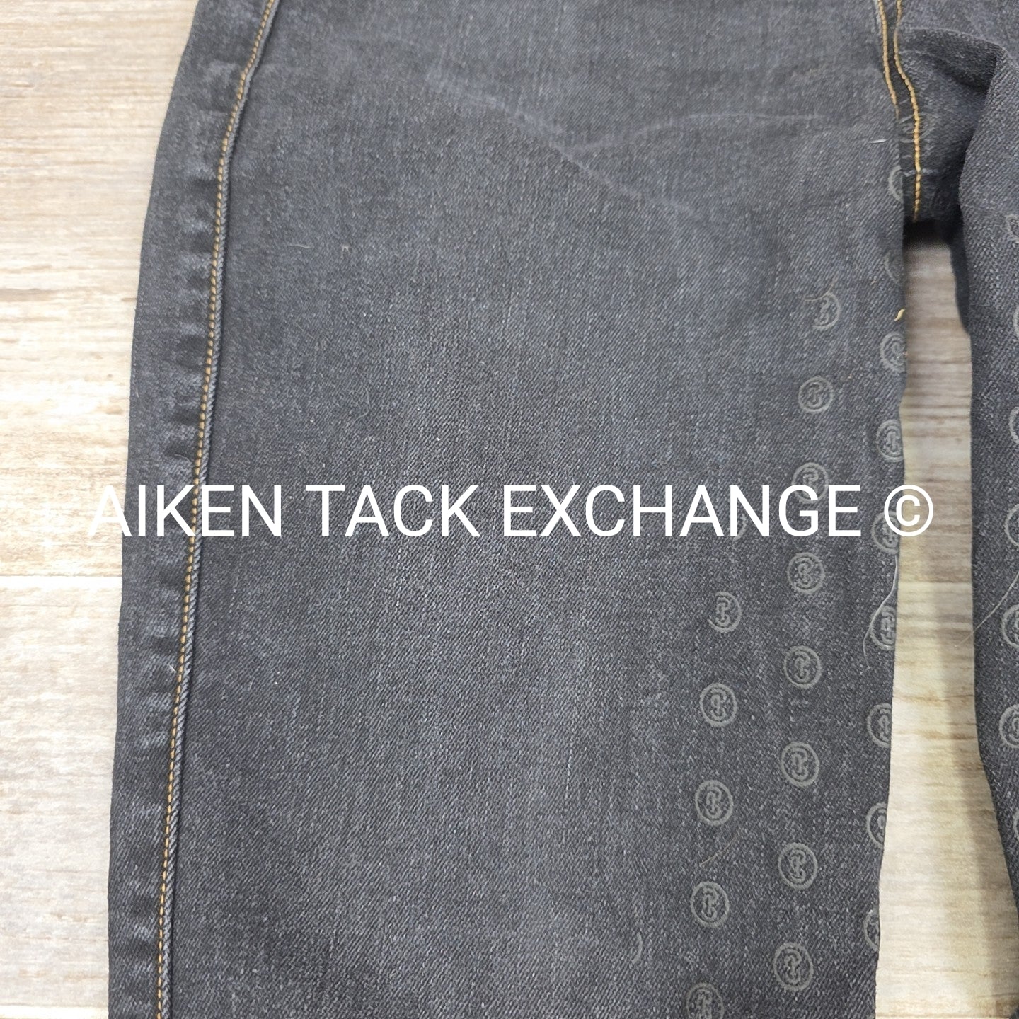 PS of Sweden Denim Silicone Grip Full Seat Breeches, Size 10 (EU 40)