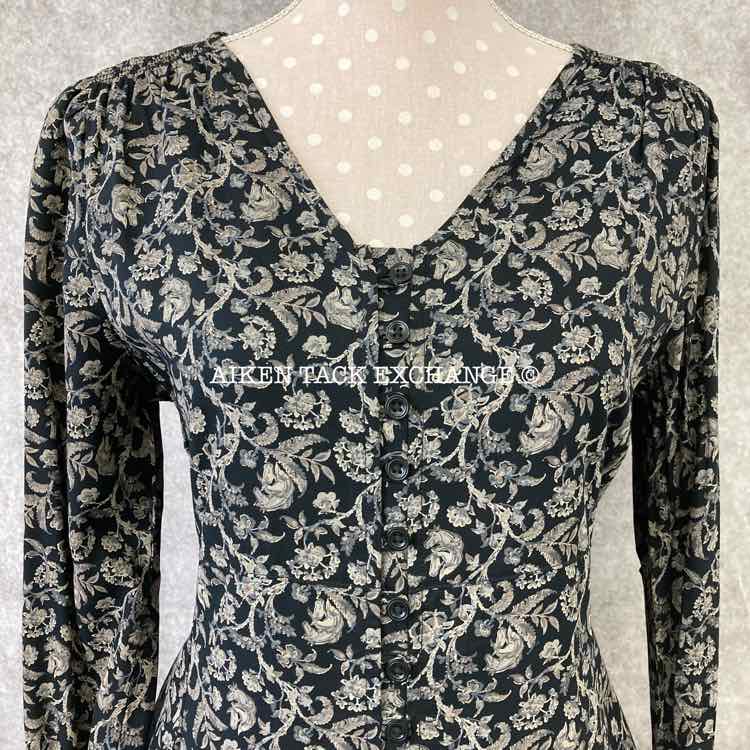 Kerrits EQL Model Button Front Dress, Black Cheval, Size XS