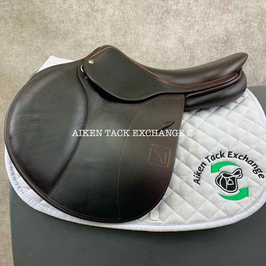 2023 Childeric FLP Close Contact Jump Saddle, 18" Seat, 2 3/4 Flap, M/MW Tree, Foam Panels, Full Buffalo Leather