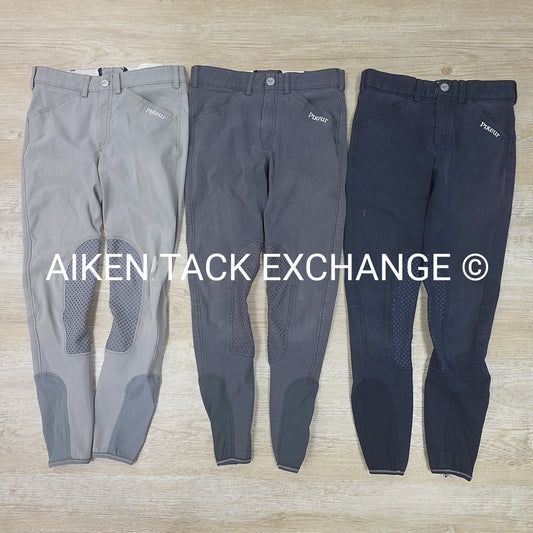 BARGAIN BUNDLE: 3 Pair Pikeur Brooklyn GR K Silicone Knee Patch Breeches, Size 1