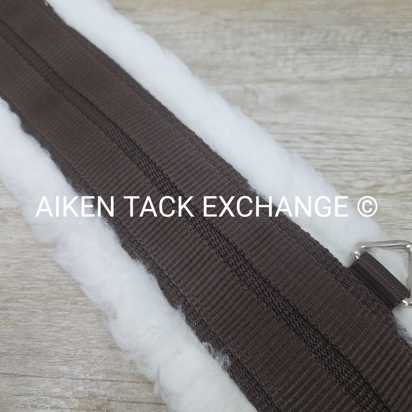 Dover Saddlery Fleece Girth with Double End Elastic, Brown, 52"