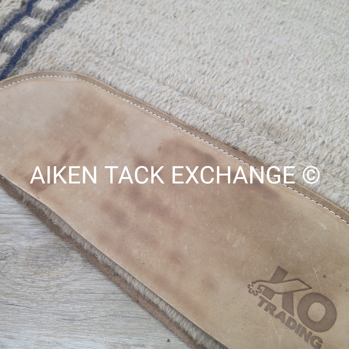 KO Trading Western Saddle Pad w/ Sheepskin, NRHA logo