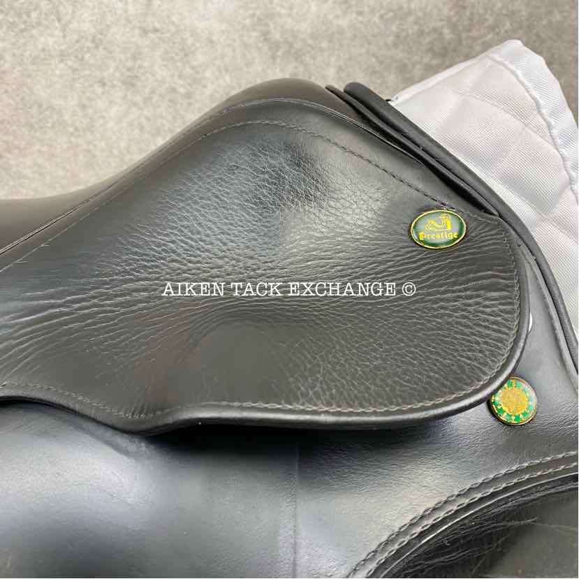 **SOLD** 2000 Prestige Dressage 2000 Saddle, 17.5" Seat, 34 Tree - Medium Wide, Wool Flocked Panels