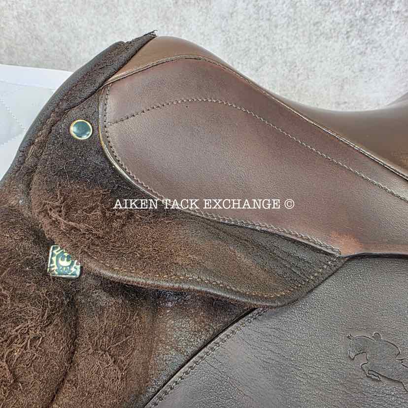 Stubben Laurus All Purpose Jump Saddle, 16" Seat, 32cm Tree - Extra Wide, Wool Flocked Panels